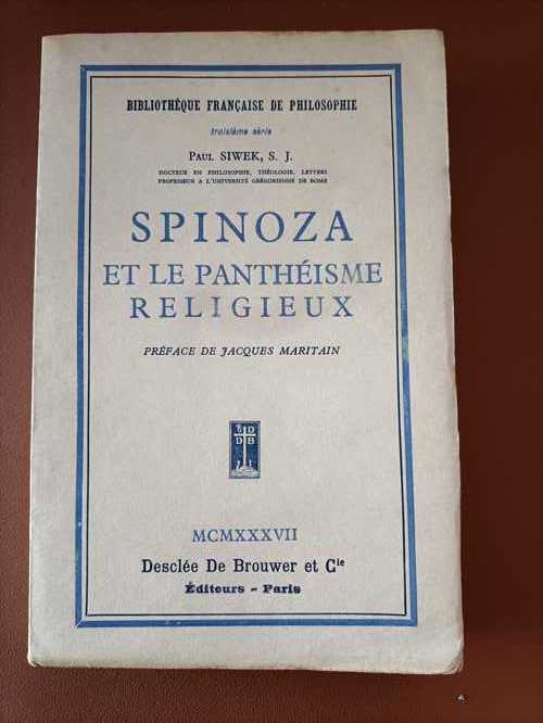 Spinoza et le Panthéisme Religieux - Capa