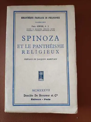 Spinoza et le Panthéisme Religieux de Paul Siewek | LivrosPT