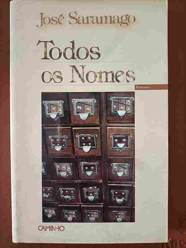 Todos os nomes - Capa